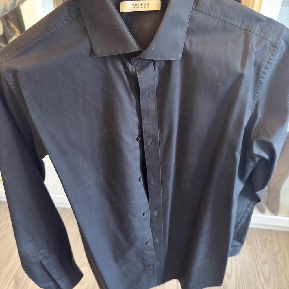 Jack and Jones Black Dress Shirt Elegant Formal Wear